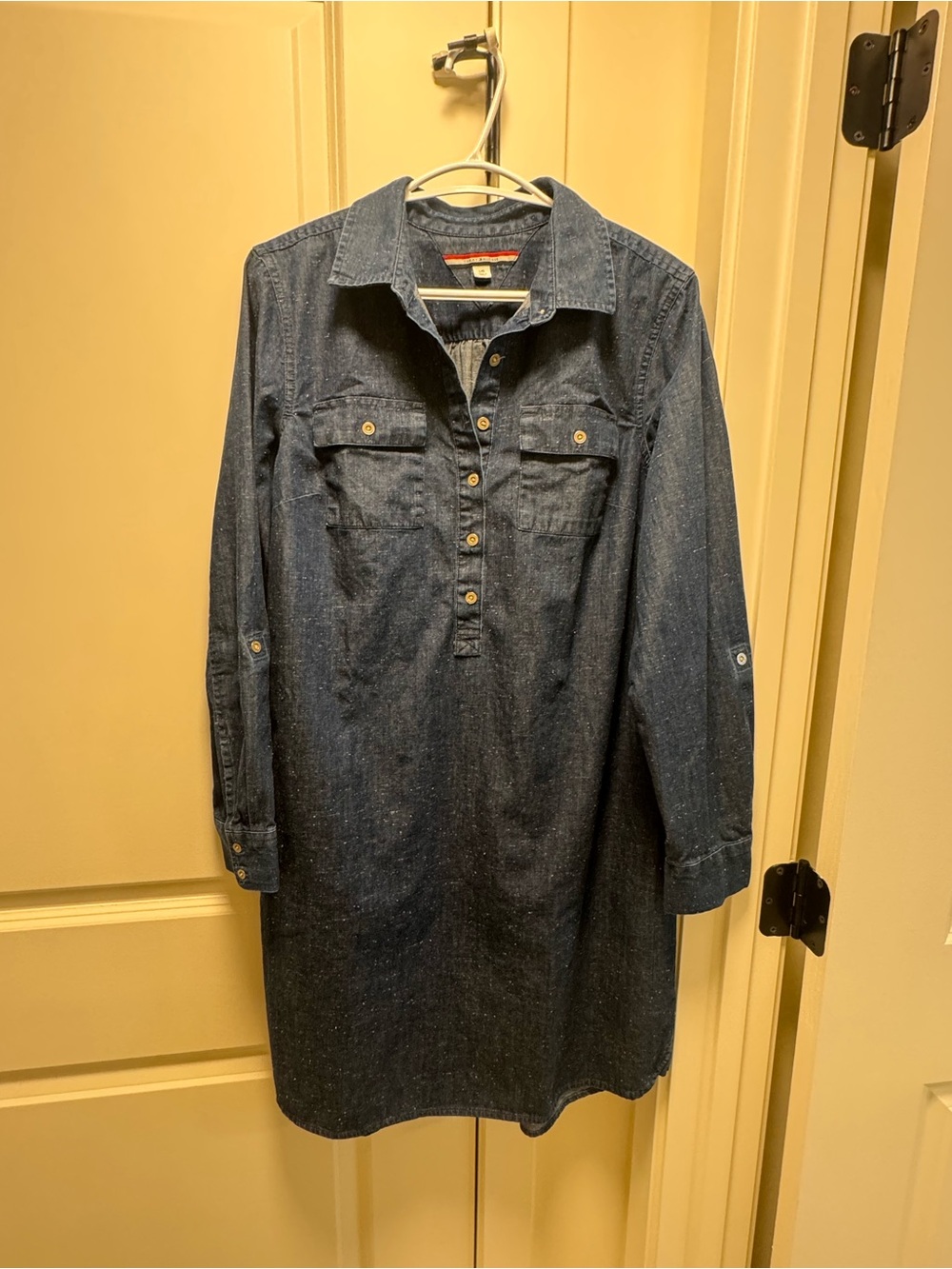 Tommy Hilfiger Dark Blue Denim Shirt Dress - Long Sleeve